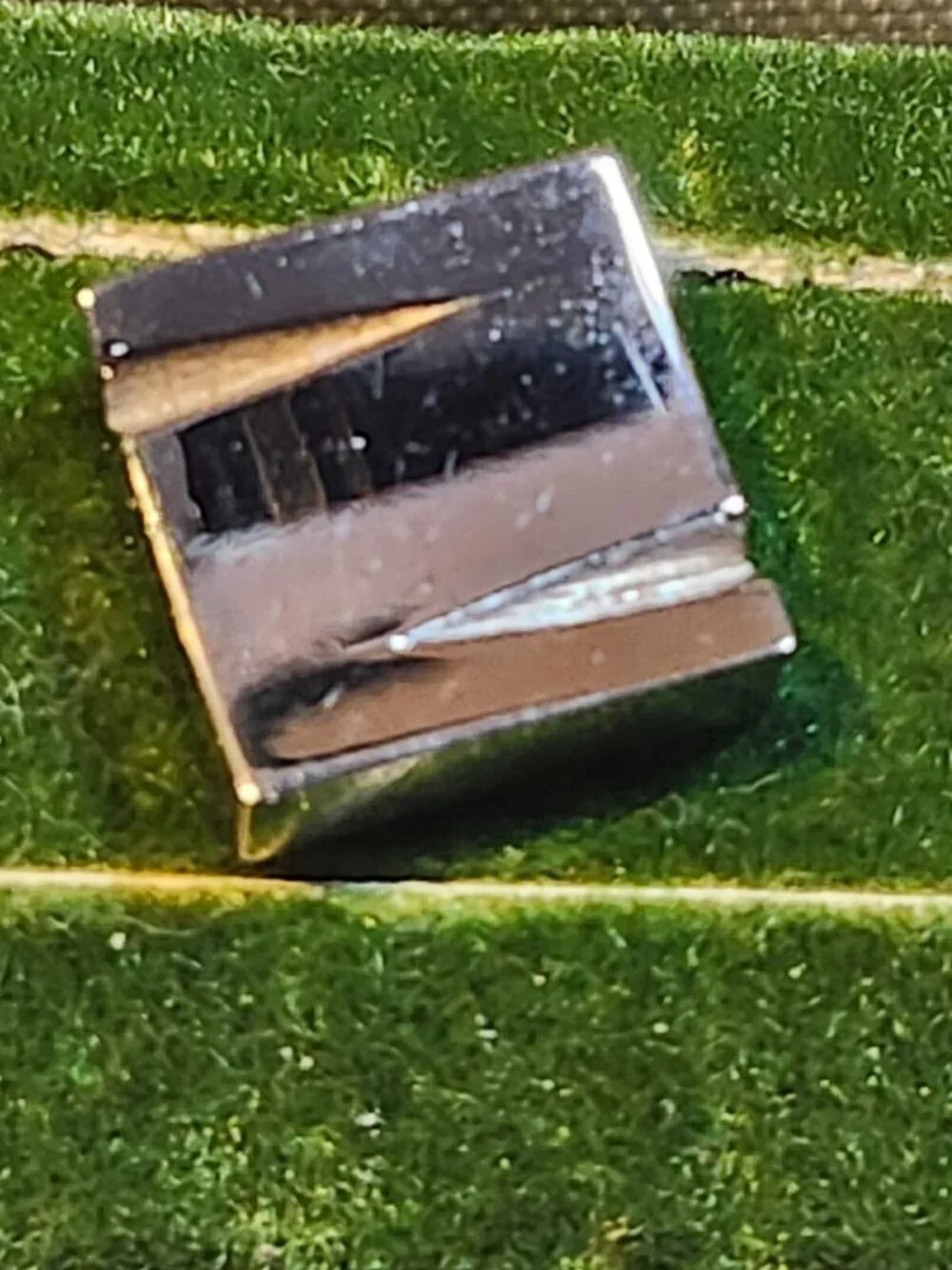 Vintage Silver Tone Cuff Links w/ Tie Pin